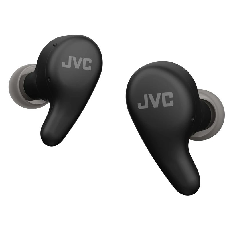 JVC HA-A23T-B Gumy Premium Wireless Earphones with Noise Cancellation, Bluetooth 5.4, Ambient Sound Mode, 26 Hours Battery Life, Translucent Charging Case, USB-C, Black