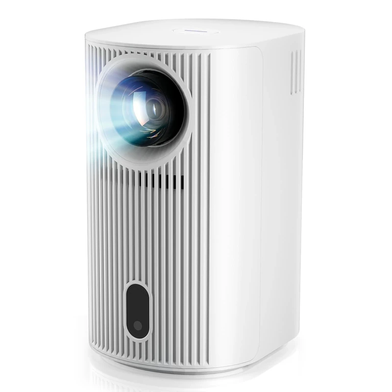 Projector Seamless Autofocus with WIFI 6 and Bluetooth 5.4, 4K 1080P Portable Projector 200'' Screen Smart Movie Auto Keystone Compatible for Laptop, PC, Smartphone