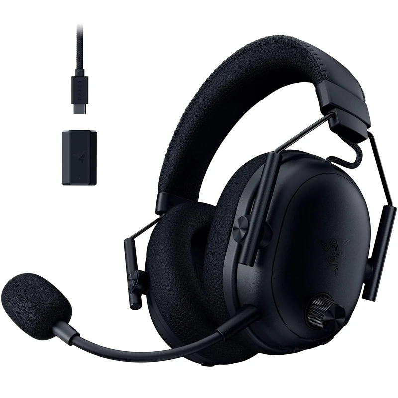 Razer BlackShark V3 Pro - Wireless ANC Esports Headset - Active Noise Cancellation - Drivers 50mm - Detachable HyperClear Mic - Wireless HyperSpeed 2,4 GHz & Bluetooth - FPS - PC/Mac | Black