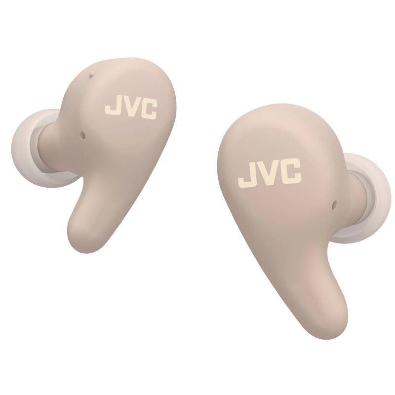 JVC HA-A23T-T Gumy Premium Wireless Earphones with Noise Cancellation, Bluetooth 5.4, Ambient Sound Mode, 26 Hours Battery Life, Translucent Charging Case, USB-C, Brown