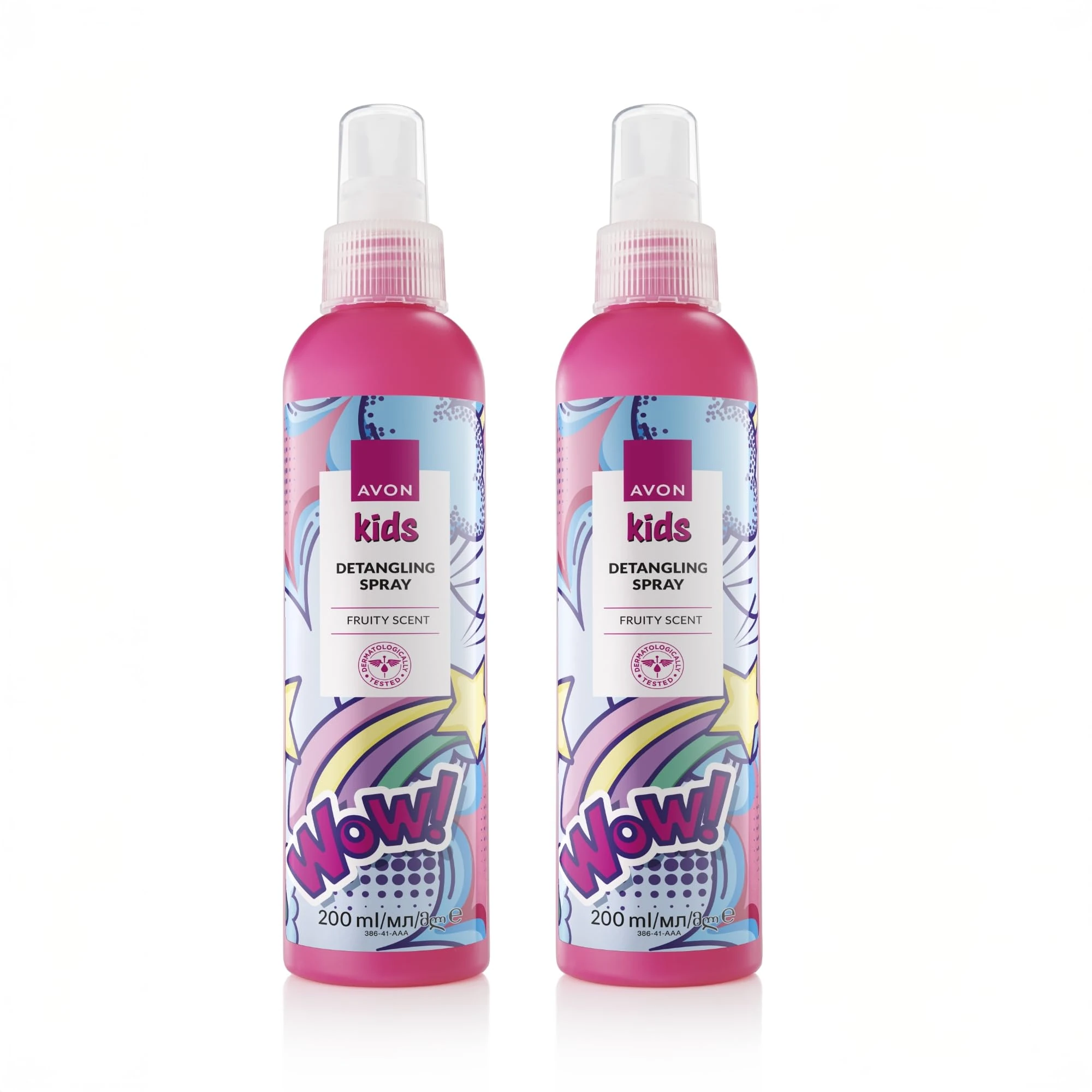 Avon Kids Detangling Spray, Moisturise & Tame Tangles Without Tears, Child-friendly Haircare Essential, Fruity Scent, 200ml (Pack of 2)