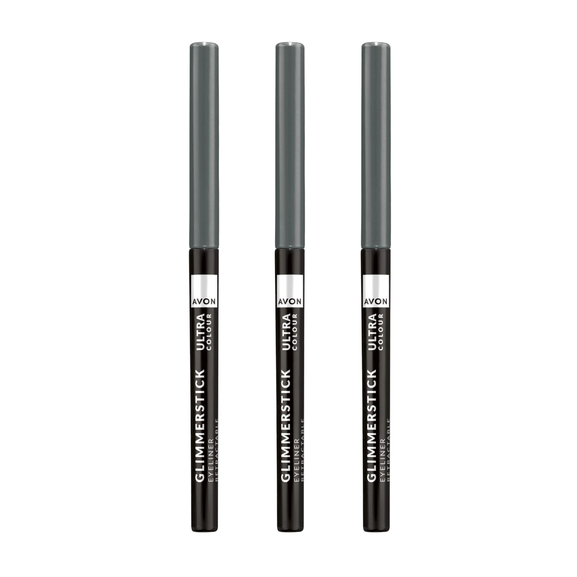 Avon Glimmerstick Eyeliner Trio, Saturn Grey, Soft-Glide Formula, Bold and Intense Colour, Waterproof, Smudge-Proof Colour That Lasts All-Day, Cruelty Free