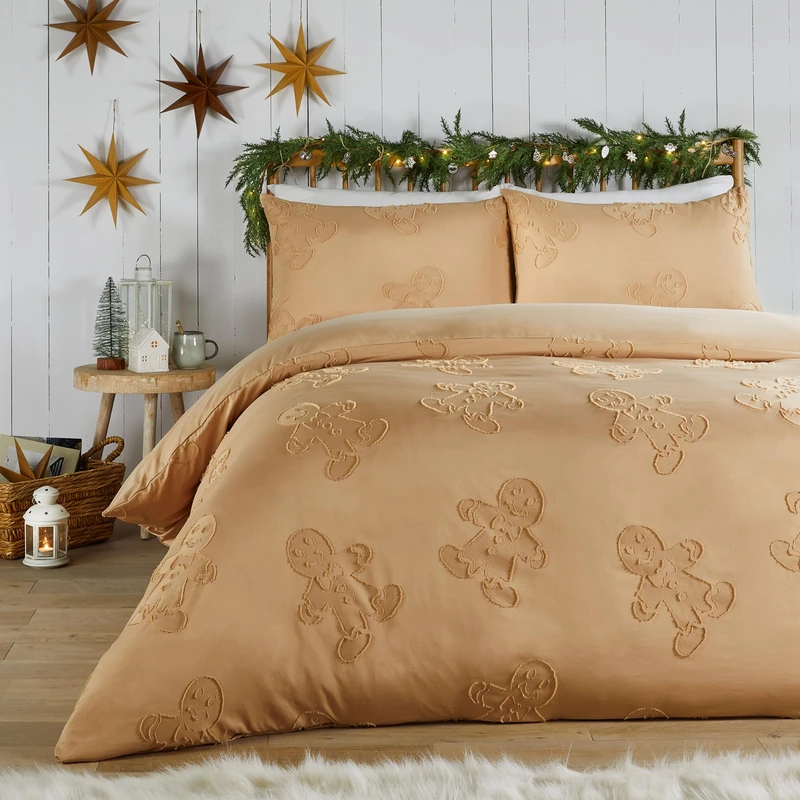 furn. Duvet Day Gingerbread Duvet Cover Set (Ginger - Super King)