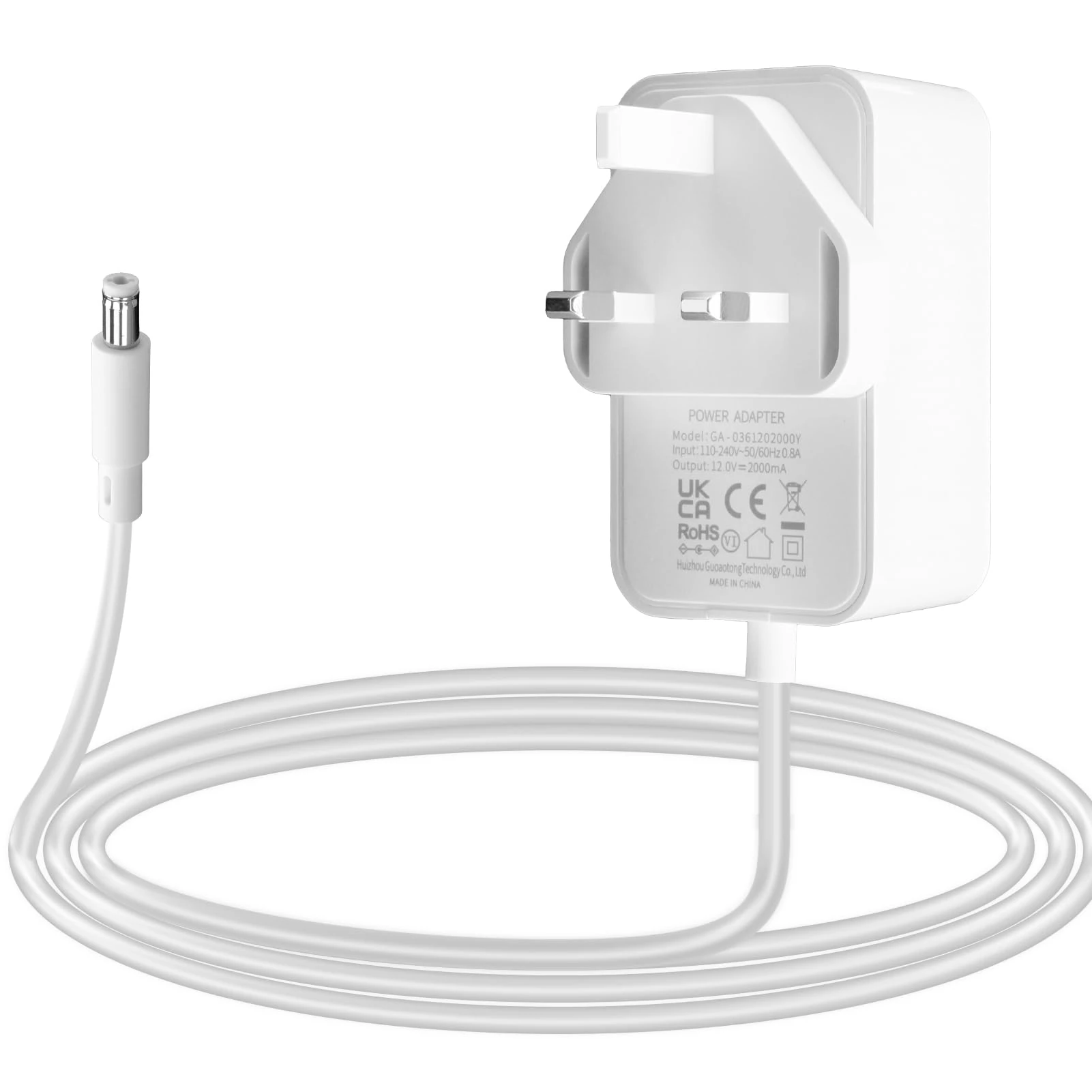 12V Power Adapter Compatible with BT-Openreach ONT Openreach EchoLife-HG612-Fibre-optic-Modem Power Replacement Power Adapter for Router desk lamp atomizer Android screen 1.5M Power Cord White