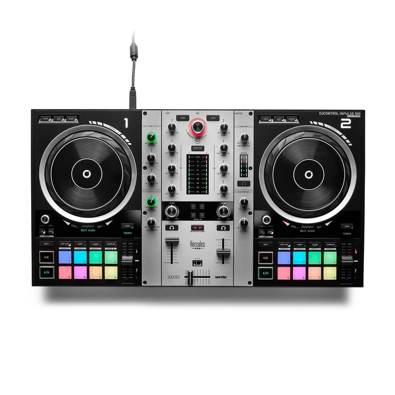 Hercules DJ Control Inpulse 500 (Silver) inc.Case