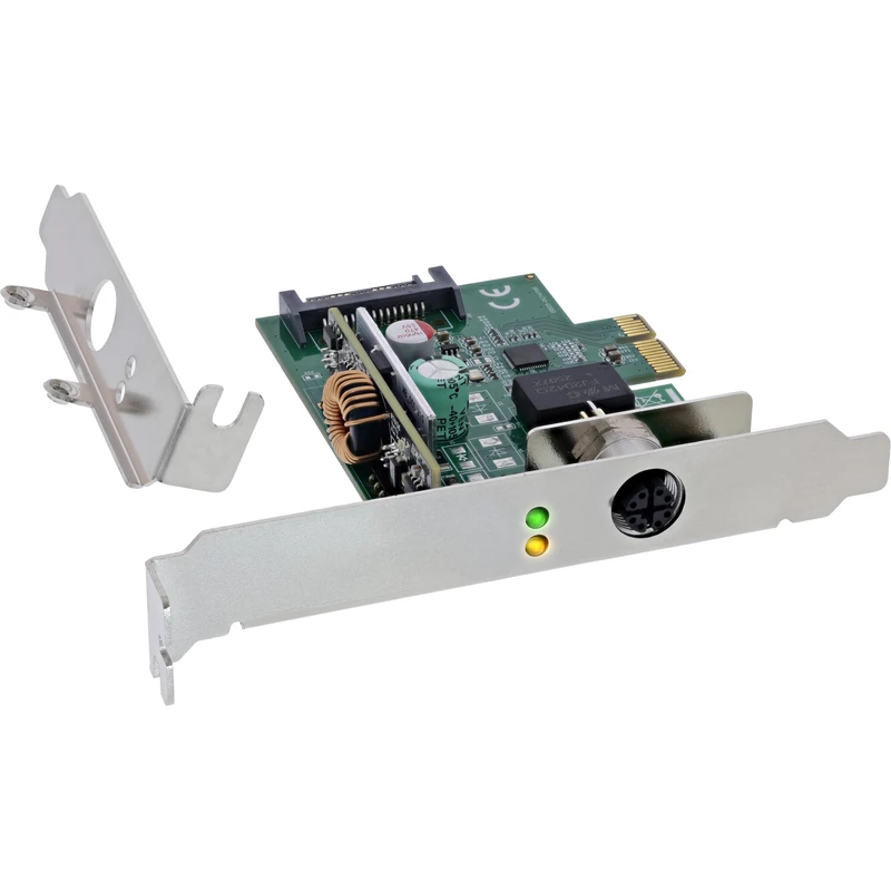 InLine® Gigabit Network Card M12 x Coded PCIe x1 2.1 PoE+ 51124I
