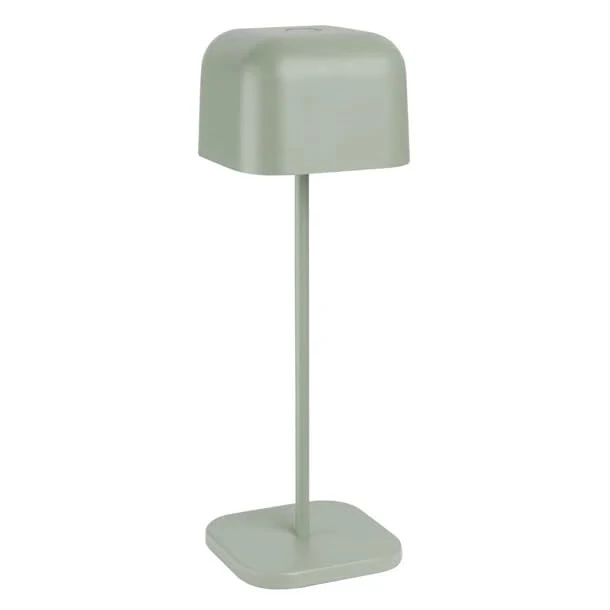 Olympia Lucca Table Lamp Squared Dome Sage - 300mm