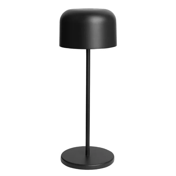 Olympia Siena Table Lamp Round Dome Black - 300mm