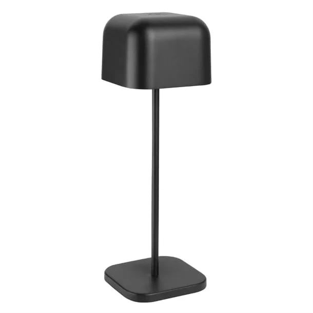 Olympia Lucca Table Lamp Squared Dome Black - 300mm - Image 1