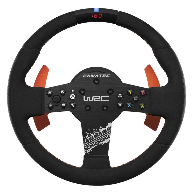 FANATEC CSL Elite Officially Licensed WRC Xbox Rally Sim Racing Steering Wheel – Alcantara® Grip, RevStripe™ LED Display, Removable Paddles, Plug-and-Play for PC, Xbox Series X|S, Xbox One