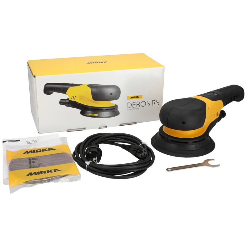 Mirka DEROS RS 600 Ø 150 mm/Powerful Rotary Sander for Wood and Concrete / 750W Motor / 700-2500 RPM/Lightweight Design (1.8 kg) / Bluetooth connectivity