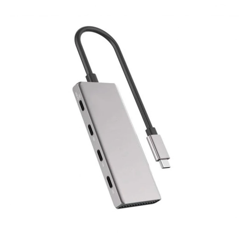 Watio Wave Hub - type-c adapter to 4 ports type-c 3.2, 10GB, charge pd 100w, ideal for fast and efficient connections.