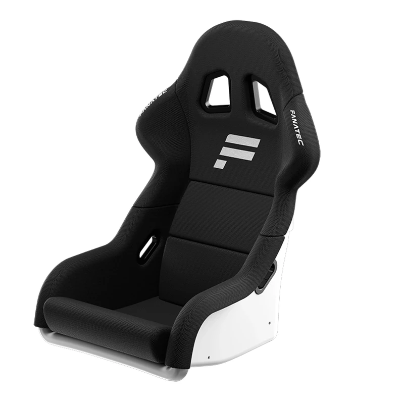 Fanatec ClubSport GT Sim Racing Cockpit Seat – Rigid and Durable, Fiber-Reinforced Shell, Padded Foam, Breathable Fabric, Lumbar Support – White