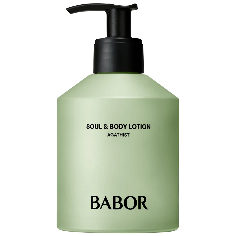 BABOR Soul & Body Lotion AGATHIST (250 ml) – Moisturising Body Lotion with Shea Butter, Almond Oil and Ceramides – Quick-Absorbing Body Care for Supple Skin