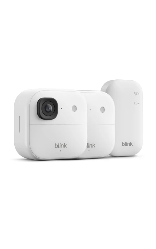 Blink Outdoor Camera 2K+ Wireless 2-Camera System - White
