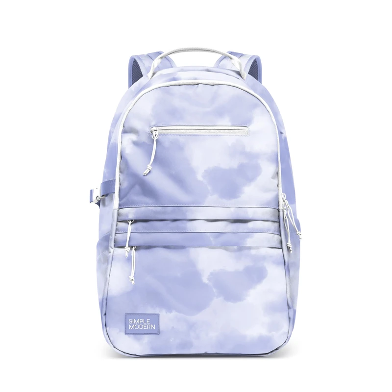 Simple Modern Ellis Backpack for School | Medium 20L Elementary Middle and High School Bookbag for Kids and Teens | Girls and Boys | Purple Tie Dye - Image 1