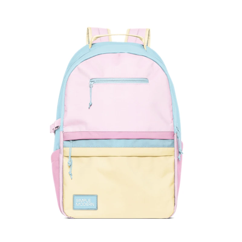 Simple Modern Ellis Backpack for School | Large 25L Elementary Middle and High School Bookbag for Kids and Teens | Girls and Boys | Sherbet