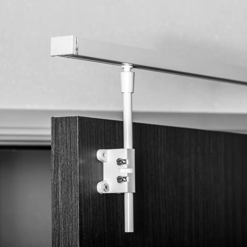 Pivorail Aluminium Pivoting Door Rod Kit, 120 cm, Flush Mount, Profile 17 x 21 mm - Image 1