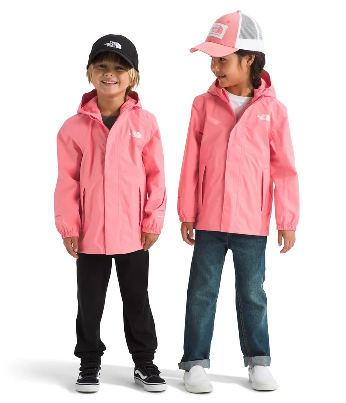 The North Face Kids Antora Rain Jacket, Coral Crush, 5 Years