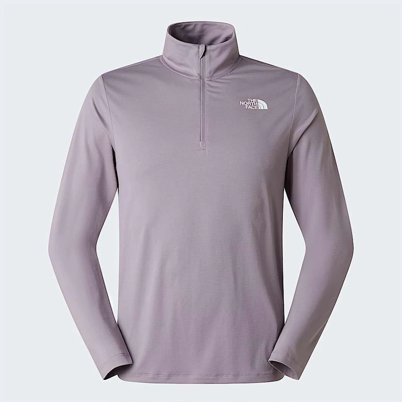 The North Face Men's 24/7 1/4 Zip T-Shirt, Transcendent Grey, S