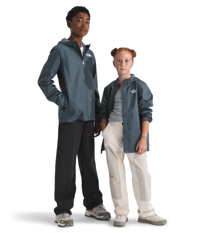 The North Face Kids Zipline Rain Jacket, Granite Grey, 14/16 Years
