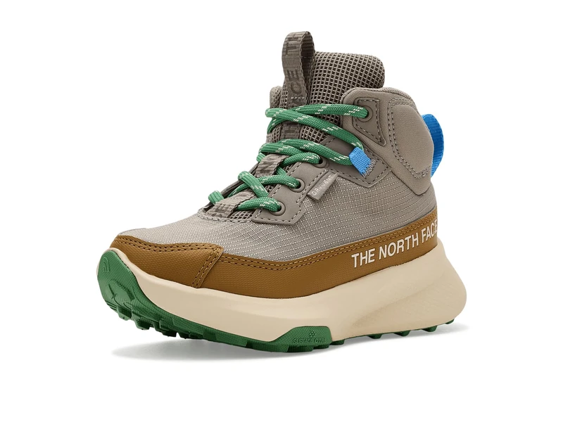 The North Face Kids Y Fastpack Ii Mid Wp Hiking Boots, Stone Slab/Dimmed Algae, 10