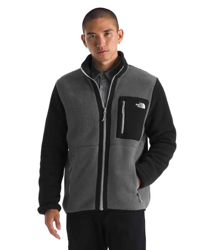 The North Face Men's Yumiori Full Zip Jacket, Anthracite Grey/Tnf Bla, M - Image 1