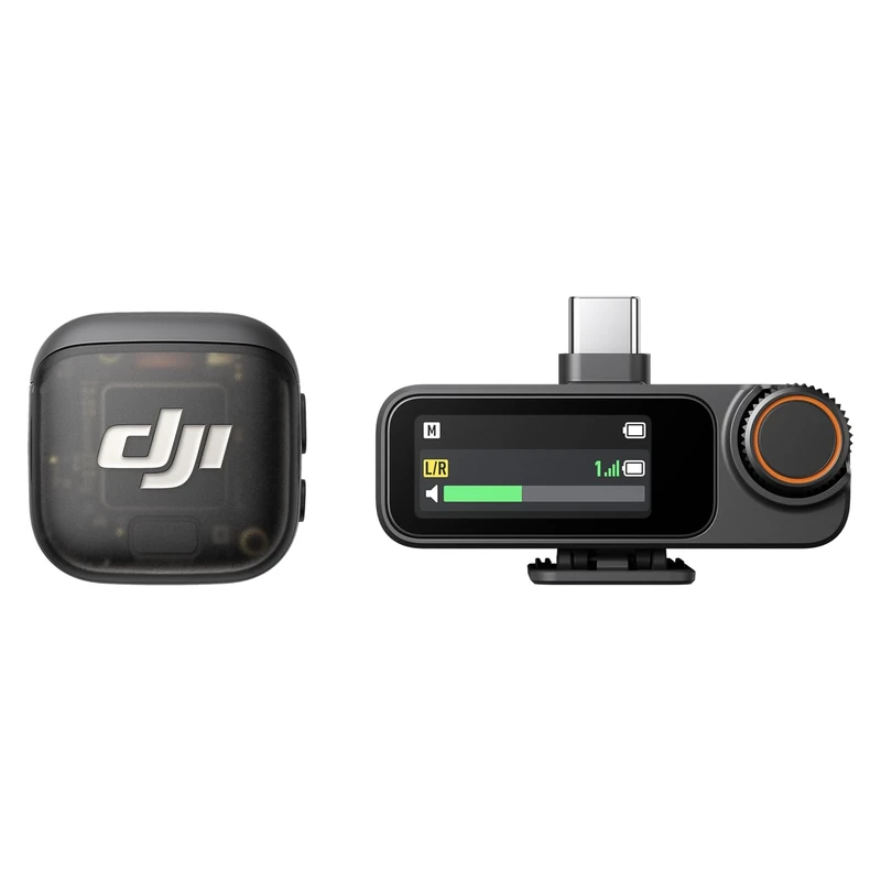 DJI Mic 3 (1 TX + 1 RX), Wireless Lavalier Mic for iPhone/Camera/Android, Ultralight, Extended Operating Time & Fast Charging, 400m Transmission, Noise Cancelling, Vlog, Streaming
