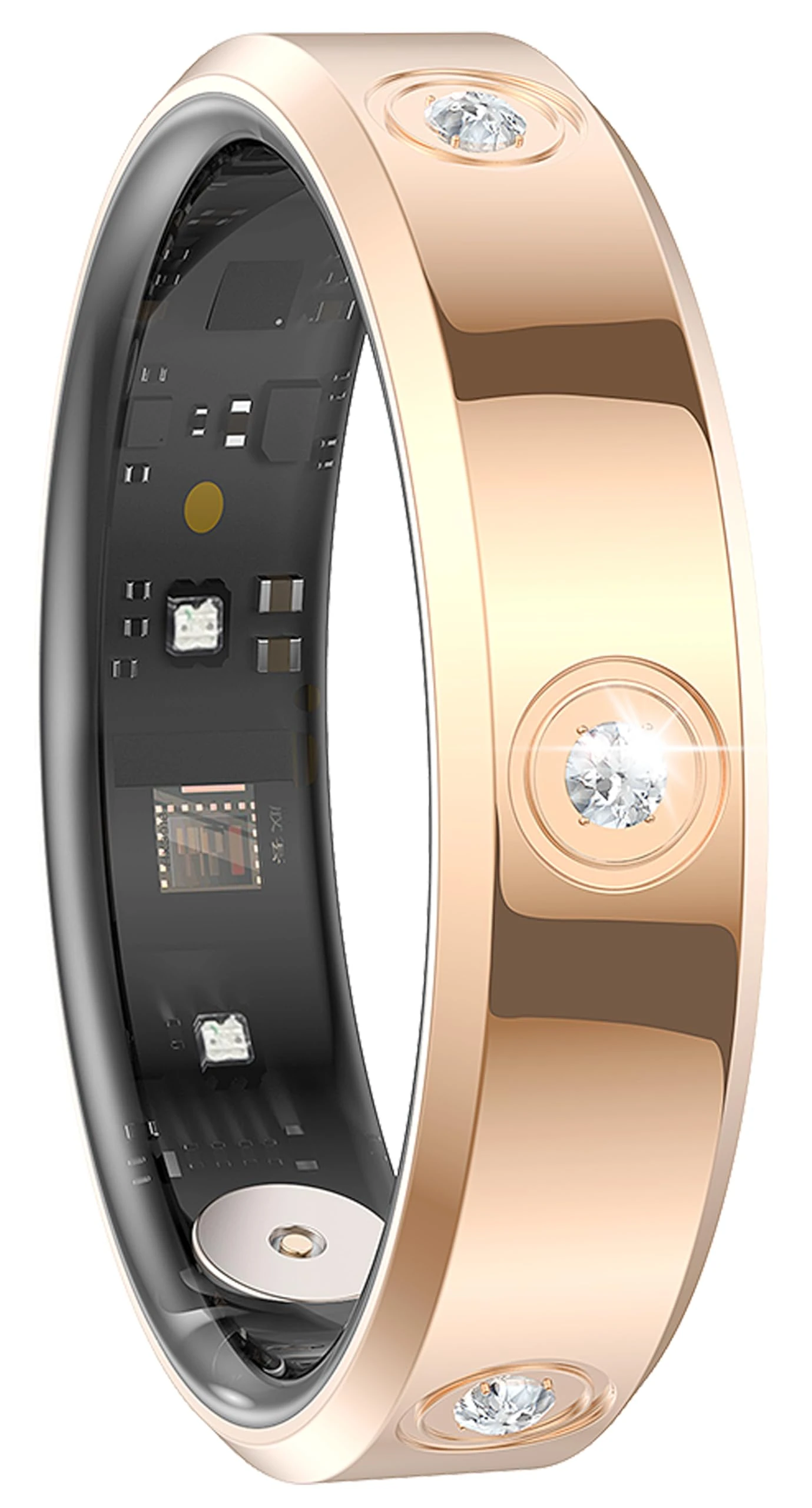 Smart Ring Ultra Narrow Fitness Rings Heart Rate Monitor Sleep Tracker Blood Oxygen Health Tracker Step Counter Calories Pedometer Waterproof Remote Camera Smart Rings for Women Ladies Men