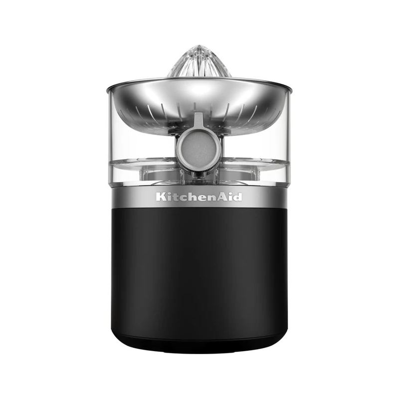 KitchenAid Go 5KCJR160 Cordless Citrus Juicer, Portable Electric Juicer for Oranges, Lemons & Limes, Dishwasher Safe, Battery Sold Separately, Matte Black