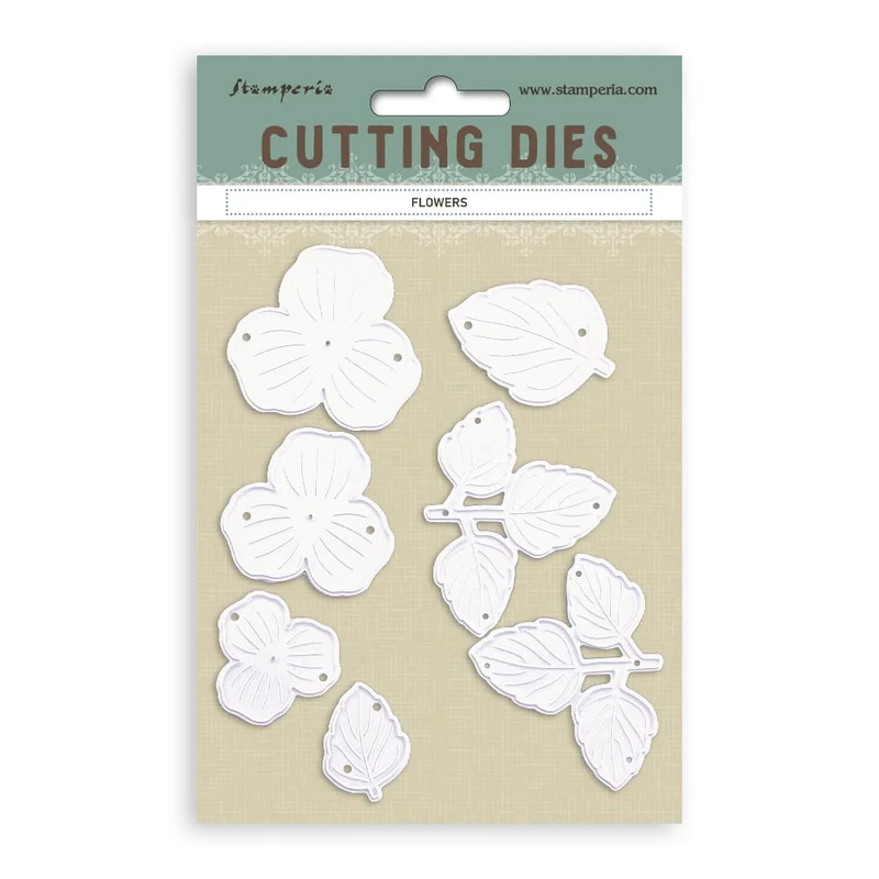 Stamperia - Assortment of Cutting Dies, Stamens, Shaping Mat, and Shaping Burins for Flower Shaping, Brings Your Flower Designs to Life, Perfect for Crafts and Gifting
