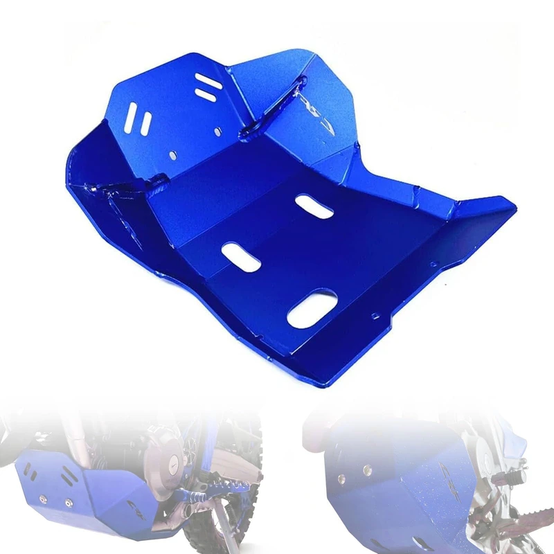 Front Skid Plate Engine Mud Guard Protector Compatible with CRF 250L 250Rally 2013-2020 Motorcycle Specific Aluminum Skid Plate Lower Engine Bash Cover Guard (Blue)