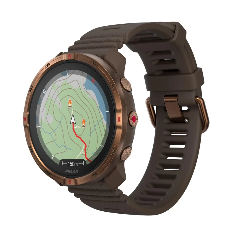 Polar Grit X2 Outdoor Multisport GPS Watch – AMOLED Display, Offline Maps, Dual-Frequency GPS, Wrist ECG, Elixir Biosensing, TrainingPeaks, SpO2, Up to 7-Day Battery Life
