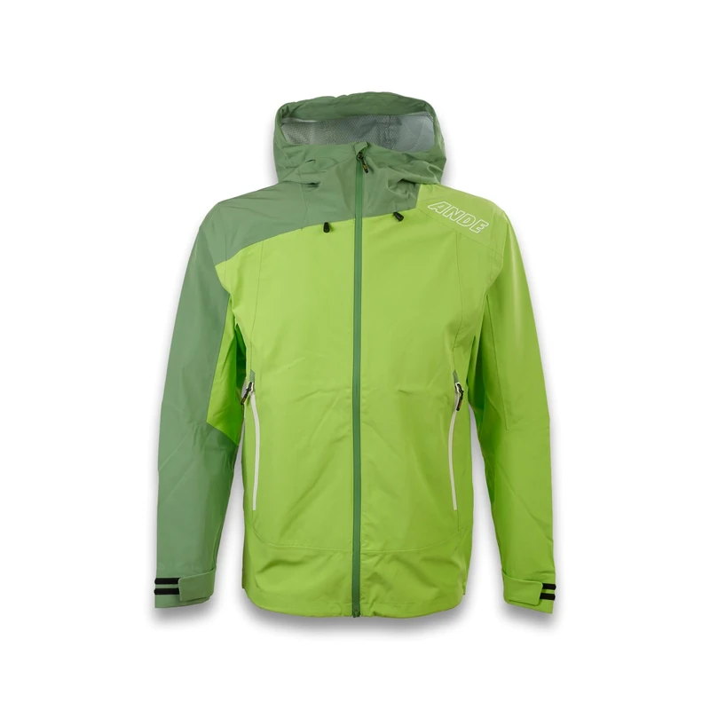 Ande Men's Pieve JKT Technical Jacket | Windproof | Outdoor, VDE Acid/VDE Thyme, L - Image 1