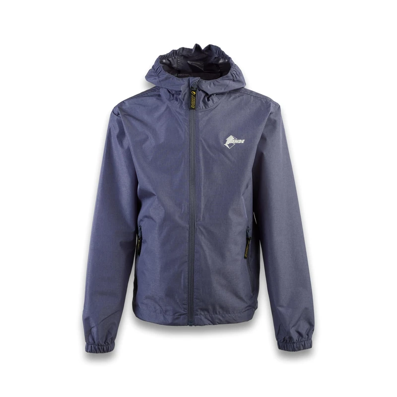 Ande Unisex Kid's Pioggia Jr JKT Technical Jacket | Wind-Proof | Rainproof, Blue, 8 Years