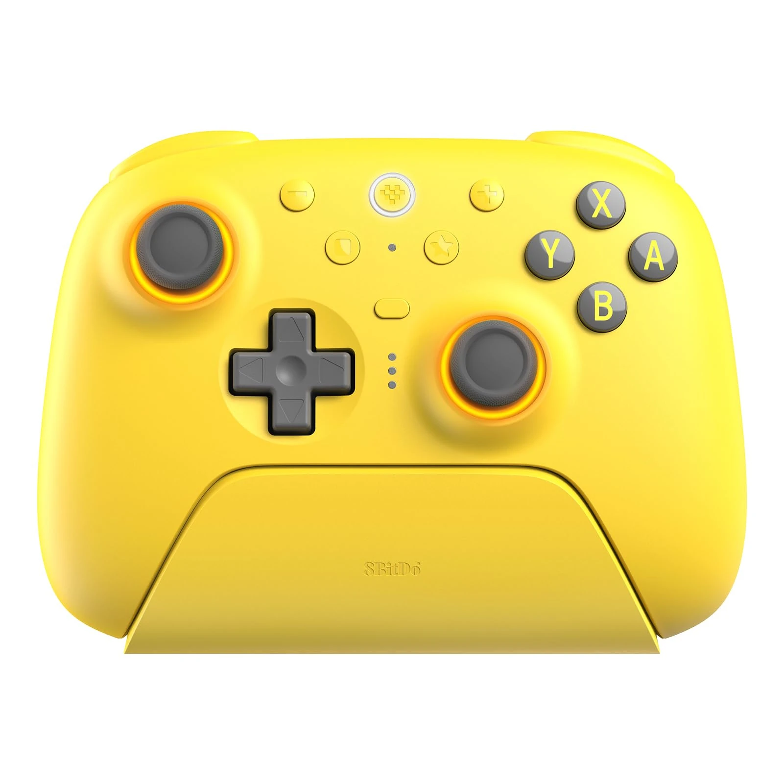 8Bitdo Ultimate 2 Bluetooth Controller for Switch/Switch 2 & Windows PC, Switch Pro Controller with TMR Joysticks, Switchable Hall Effect/Tactile Triggers, Vibration and Motion Control -Yellow