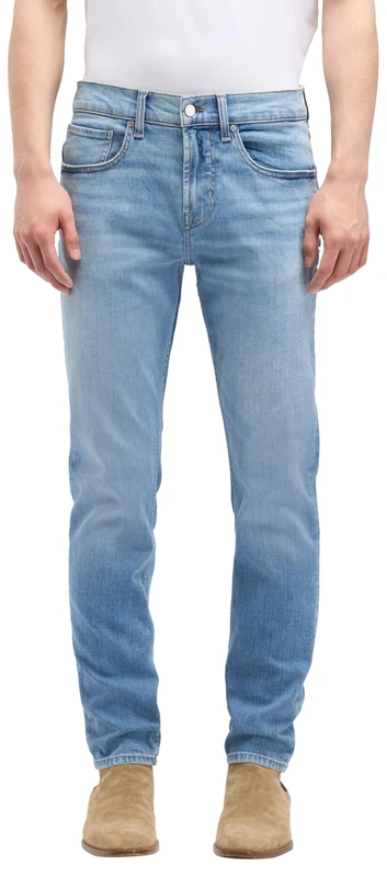 7 For All Mankind Men's Slimmy Tapered Raincloud Jeans, Light Blue, 28W