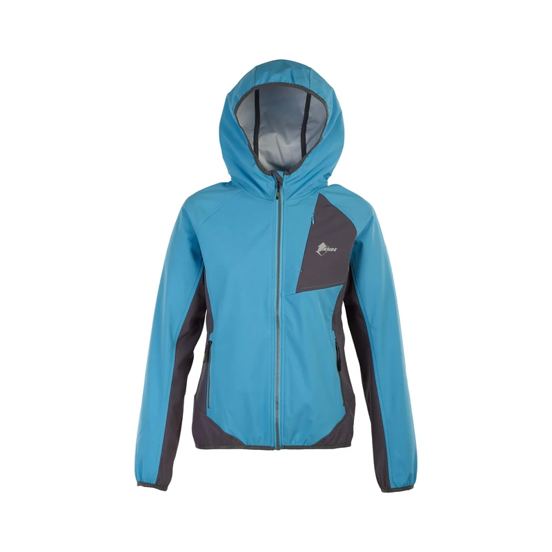 Ande Women's Lagorai Lady JKT Technical Jacket | Windproof | Outdoor, Blue Atoll/Antr, XXL