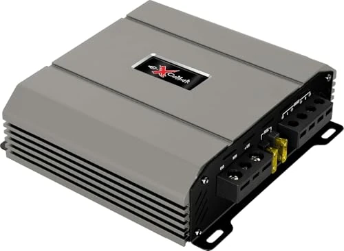 Excalibur X275.2 2-Channel Car Audio Power Amplifier 2x75W RMS at 4 Ohm 2x112.5W RMS at 2 Ohm 225W Bridged Variable HPF LPF Crossovers Bass Boost and Thermal Protection for High End Audio Systems.