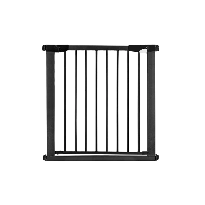 MOMI PAXI PLUS safety gate for door and stairs extendable from 75 to 82 cm, child safety gate with 2 extensions of 7 and 14 cm, clamp mounting, no drilling required