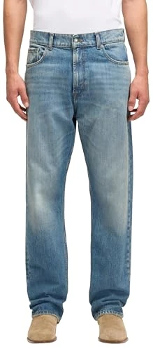 7 For All Mankind Men's Modern Straight West Village Jeans, Mid Blue, 28, 28W