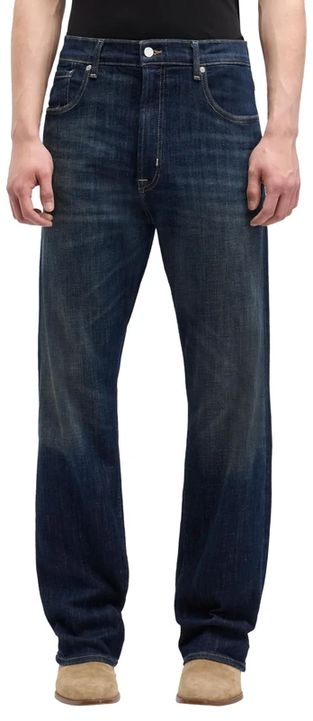 7 For All Mankind Men's Modern Straight Bathe Jeans, Dark Blue, 28W