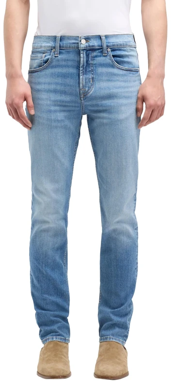 7 For All Mankind Men's Slimmy Raincloud Jeans, Light Blue, 28 W, Azure, 28W