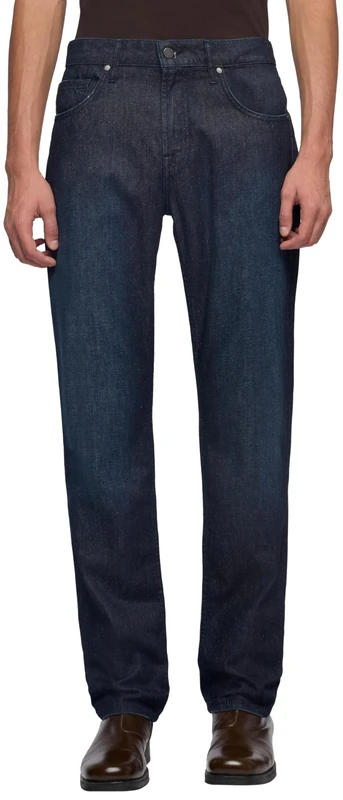7 For All Mankind Men's Straight Universe Jeans, Mid Blue, 30W, 30 W