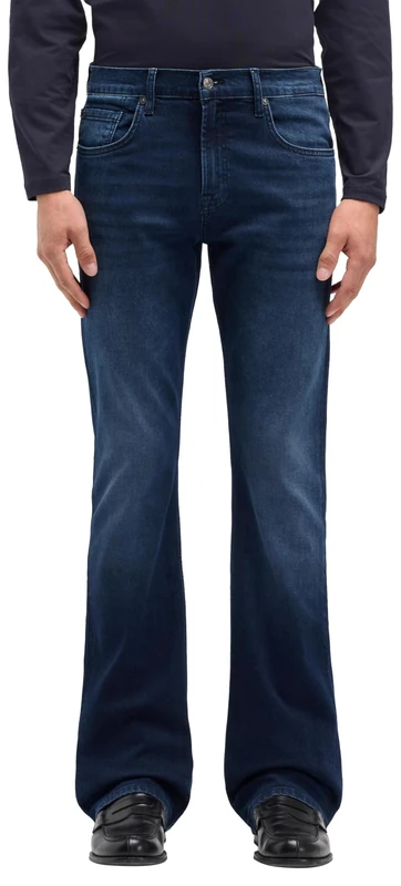 7 For All Mankind Men's Bootcut Parallel Jeans, Dark Blue, 28 W, 28W