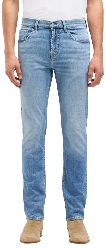 7 For All Mankind Men's Slimmy Raincloud Jeans, Light Blue, 28, 28W