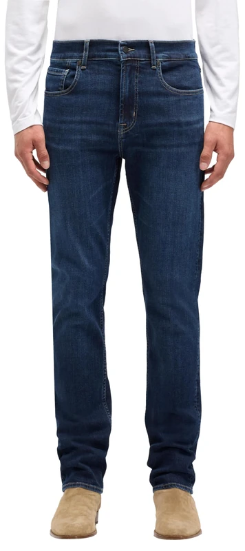 7 For All Mankind Men's Slimmy Mirror Jeans, Dark Blue, 28 W, 28W