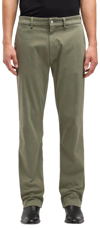 7 For All Mankind Men's Straight Chino Sateen Clover Pants, Green, 28 W, 28W