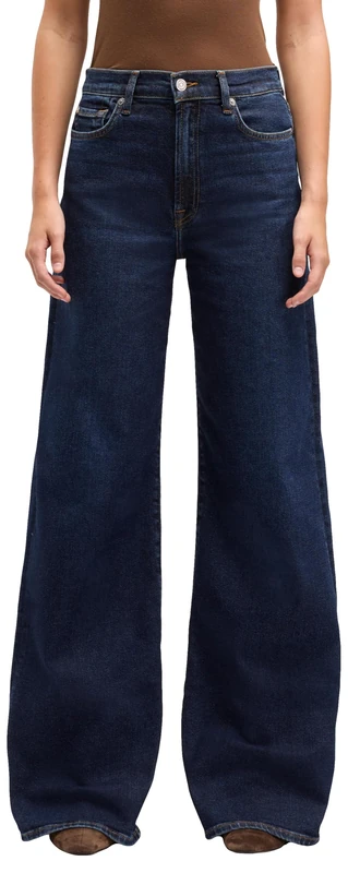 7 For All Mankind Women's Lotta Bluecrest Jeans, Dark Blue, 49 De, 23W