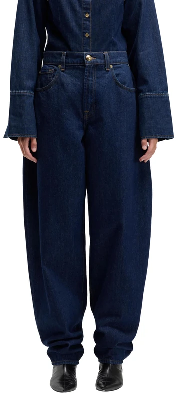 7 For All Mankind Women's Bonnie Stacked Indigo Soul Jeans, Dark Blue, 49 De, 23W